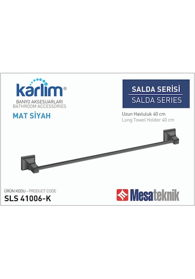Karlim Salda Serisi Uzun Havluluk 45 Cm Siyah