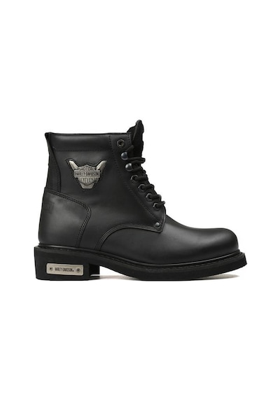 Harley Davidson Gibson Hakiki Deri Unisex Bot Siyah