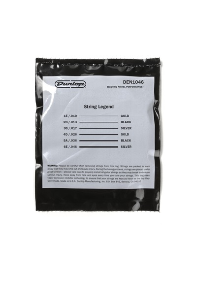 Dunlop 3pden1046 Nikel Orta Elektro Gitar Telleri 3'lü Paket