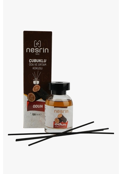 Nesrin 120 Ml Çubuklu Oda Kokusu Odun Bambu Koku, Kalıcı Ortam Kokusu Ve Dekoratif Cam Şişe - 8690352728213od