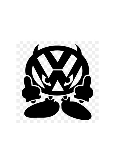 Volkswagen İçin Uyumlu Aksesuar Su Geçirmez Oto Sticker Siyah 15 13 Cm