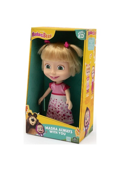 Giochi Preziosi Masha & Koca Ayı 23 Cm Doğumgünü Bebek Mha41000 Açık Pembe - Kolsuz Masha ve Koca Ayı