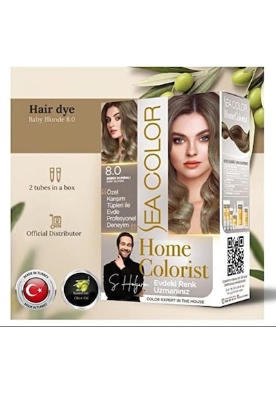 Sea Colorist Set Saç Boyası 8.0 Bebek Kumralı Baby Blonde