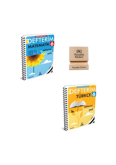 Arı 6. Sınıf Matematik Ve Türkçe Defterim + Telefon Standı