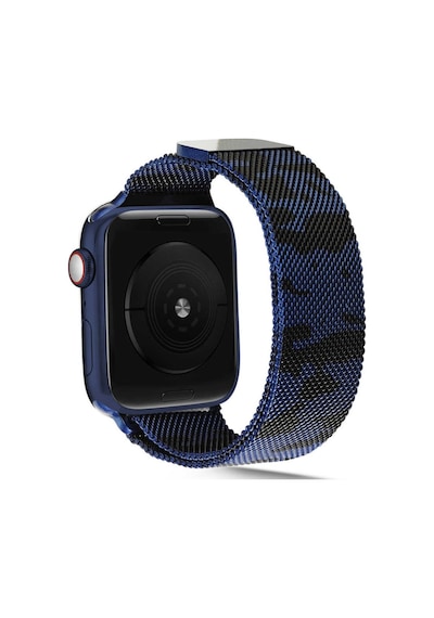 Apple Uyumlu  Watch 44 MM Krd-40 Tel Örgü Işlemeli Metal Kordon