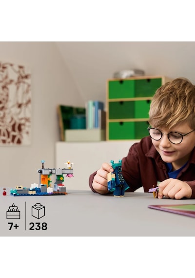 LEGO® Minecraft® Bekçi Karşılaşması 21274 - 7 Yaş ve Üzeri Çocuklar için Video Oyunu Temalı, Koleksiyonluk Oyuncak Yapım seti (238P)