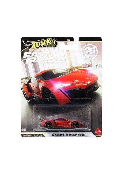 Hot Wheels Premium Series 25.yıl Özel Fast & Furious W Motors Lykan Hypersport Hnw46 - Jhw70-la10