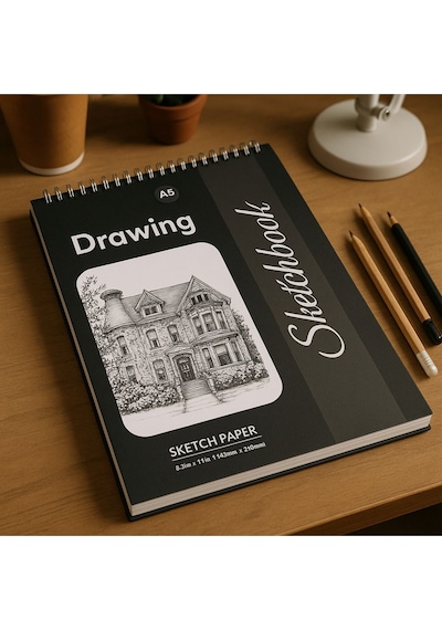 Çizim Defteri Sketch Book A/5, Eskiz Defteri 14.8 X 21