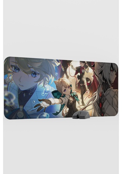 Lynette Genshin Impact Anime Oyuncu V2 - 90x40 Xxl Gaming Mouse Pad Fare Altlığı