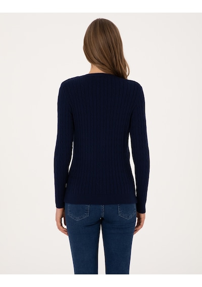 Pierre Cardin Kadın Lacivert Hırka Triko 50317064-vr033 Lacivert