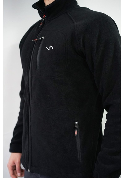 Jump 3 Cepli Slim Fit Mevsimlik Polar Mont Siyah