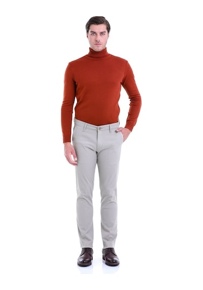 Hatemoğlu Gri Regular Fit Düz Paça Kanvas Pantolon Gri Hatemoğlu Gri Regular Fit Düz Paça Kanvas Pantolon Gri
