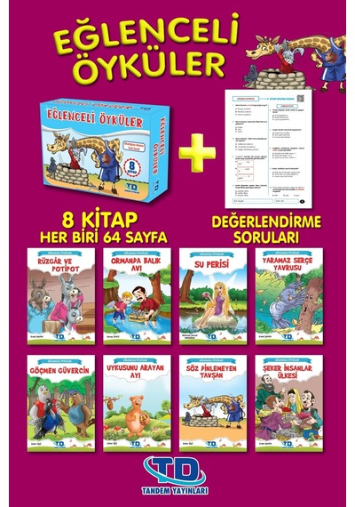 3. Ve 4. Sınıflar Için Eğlenceli Öyküler 8 Kitap Kutulu Set