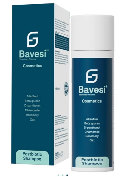 Bavesi Postbiyotik Şampuan 200 Ml Kedi Köpek Cilt Mikrobiyota Dengeleyici Ve Yatıştırıcı Bakım