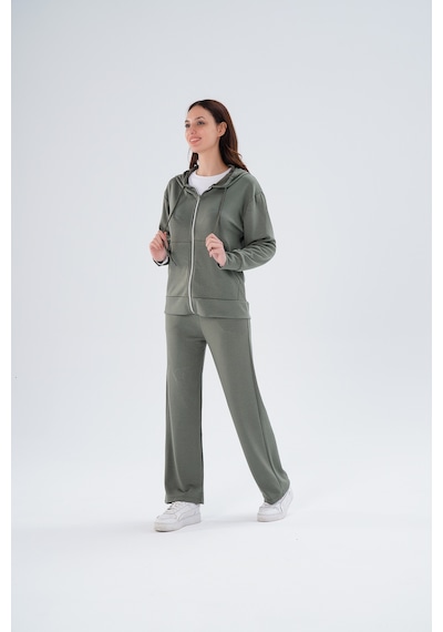 Paw Garage Kadın Meşhur Yüksek Kalite Büyük Beden Modal Kumaş Ceketli Alt-üst Takım - 1002 Füme Paw Garage Kadın Meşhur Yüksek Kalite Büyük Beden Modal Kumaş Ceketli Alt-üst Takım - 1002 Füme