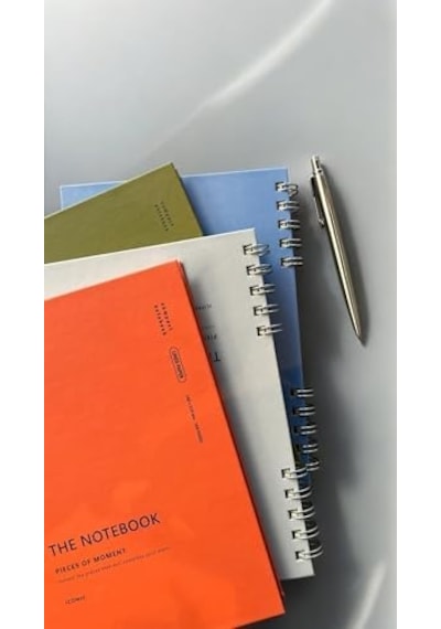 Fark Tanıtım Spiralli 80 Yaprak Çizgisiz A5 Defter, Not Defteri, Okul Defteri, 4 Farklı Renk Seçeneği 01 Light Grey