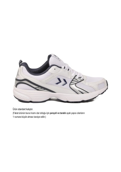 Beyaz Lacivert Dar Kalıp Fileli Unisex Spor Ayakkabı Çok Renkli