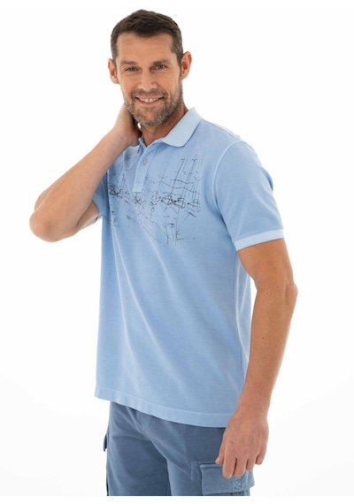 AR-MA Arma Erkek Regular Fit Parça Boyama Polo Yaka Tişört 001