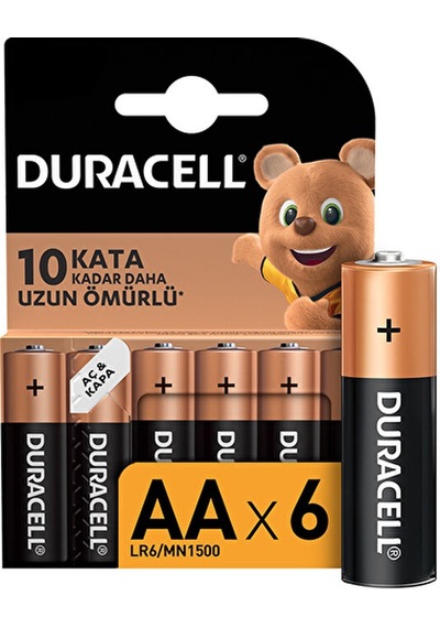 3 Adet Duracell 6'lı Kalem Pil Aa