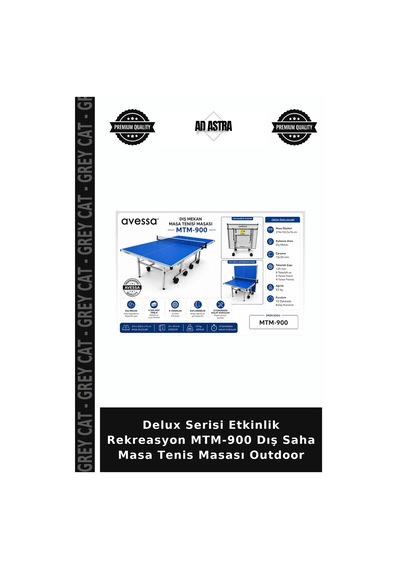 Delux Serisi Etkinlik Rekreasyon Mtm-900 Dış Saha Masa Tenis Masası Outdoor