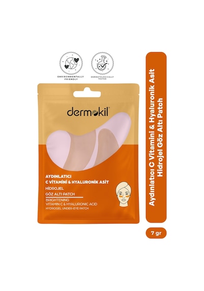 Dermokil Aydınlatıcı C Vitamini & Hayluronik Asit Hidrojel Patch Göz Altı Maskesi