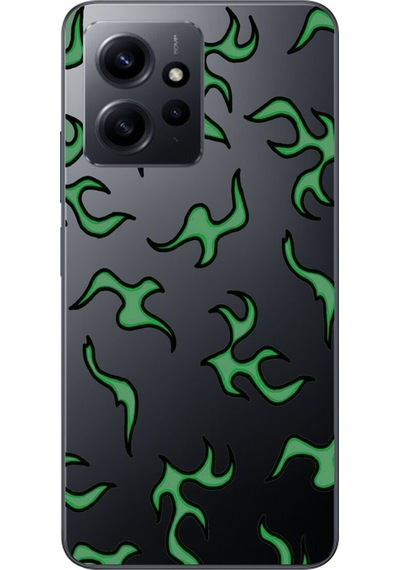 Xiaomi Redmi Note 12 Uyumlu Şeffaf Kılıf Wallpaper 5 Tasarımlı