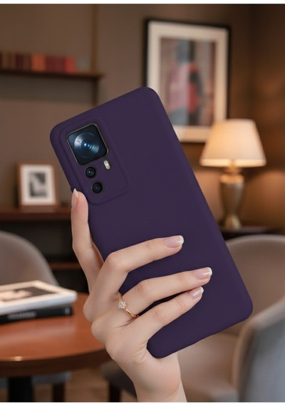Xiaomi Mi 12t Pro Kılıf Içi Kadife Süet Tasarımlı Kamera Korumalı Silikon A Kalite Lansman Kapak