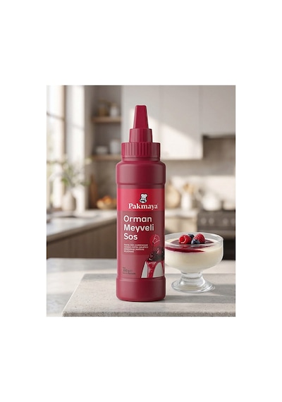 Pakmaya Sıvı Tatlı-pasta-dondurma Sosu 300 Ml Karamelli Ve Orman Meyveli 2 Li Set