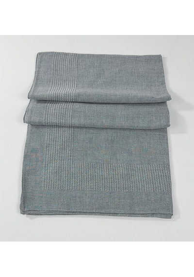 Miray Büyük Boy Pano Pamuk Eşarp - 120 X 120 - 0616 Açık Gri
