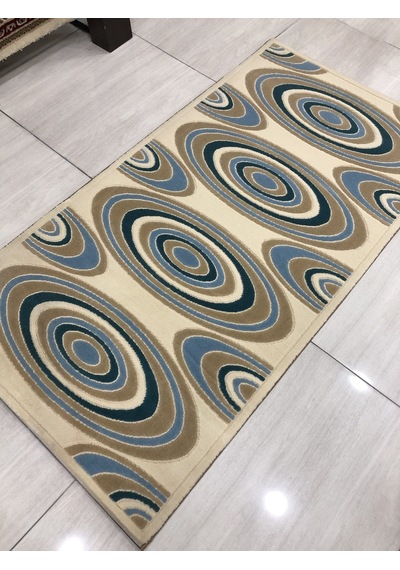 Saray Halı Vizyon 11169 Rm 80X150 Krem Mavi Küçük Ölçü Halı !