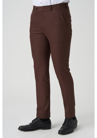White Stone Almada P1027 Slim Fit Kumaş Pantolon Vizon Vizon