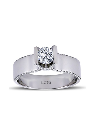 Lova Toplam 0,76 Karat Pırlanta Tektaş Yüzük - 1050168