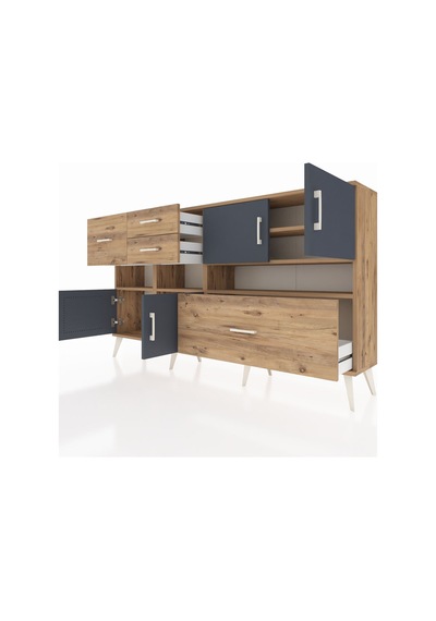 Arges Konsol 5 Raflı 4 Çekmeceli 4 Kapaklı 176x30x99 Çam-antrasit/çam Antrasıt/atlas Çam - Atlas Çam Arges Konsol 5 Raflı 4 Çekmeceli 4 Kapaklı 176x30x99 Çam-antrasit/çam Antrasıt/atlas Çam - Atlas Çam