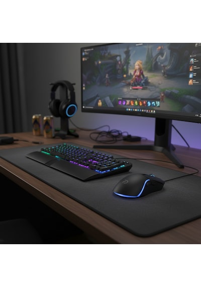 Trio - G902 Siyah Rgb Gaming Mouse Kablolu Oyuncu Faresi G902