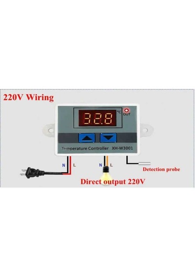 Xh-w3001 220v Ac Dijital Termostat - 220vac - 1500w