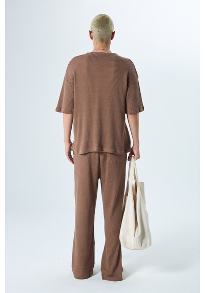 Basıc Oversize Takım Kahverengi