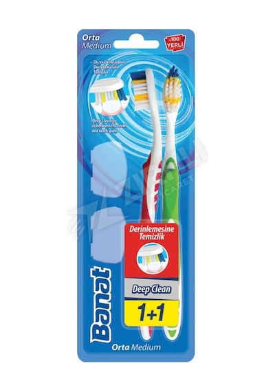 Banat Diş Fırçası Deep Clean 1+1 Orta
