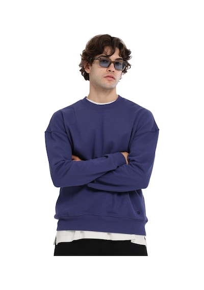 Sportive Ault Oversize Erkek Mavi Günlük Stil Sweatshirt 25ke1009-mvı 1776157 Mavi