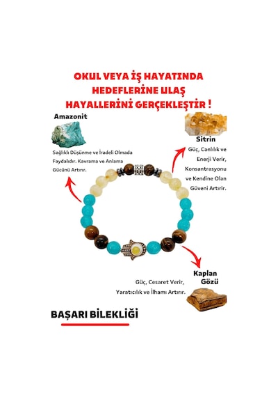 Gümüştel El Sanatları Başarı Hedeflerine Ulaşma Doğal Taş Tılsım Bilekliği Amazonit Sitrin Kaplan Gözü Doğaltaş Bileklik Çok Renkli Gümüştel El Sanatları Başarı Hedeflerine Ulaşma Doğal Taş Tılsım Bilekliği Amazonit Sitrin Kaplan Gözü Doğaltaş Bileklik Çok Renkli