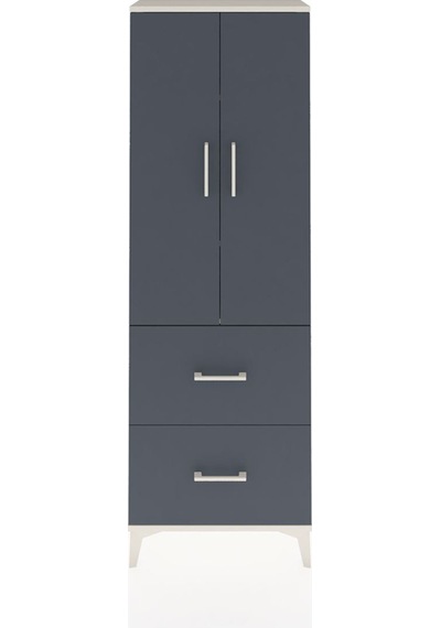 Arges Dolap 3 Raflı 2 Çekmeceli 2 Kapaklı 60x30x182 Aytaşı-an... Aytaşı