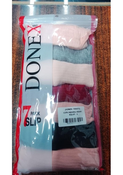 7 Adet Donex Bayan Kaşkorse Bikini Slip Külot Karışık Renk 1370 Çok Renkli