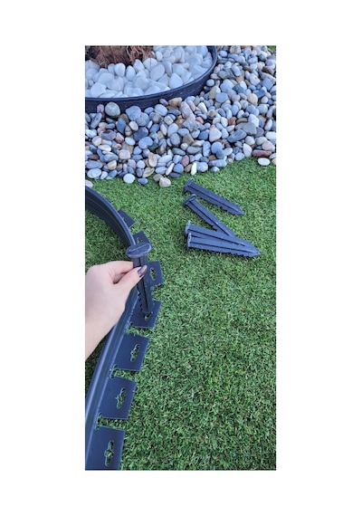 Garden Moda Çim Ayırıcı 2,5 M Siyah Çim Sınırlayıcı Taş Toprak Ayıracı Çim Ayracı Çim Ayırıcı Bariyeri Sku: Smgstk5eaef6d185
