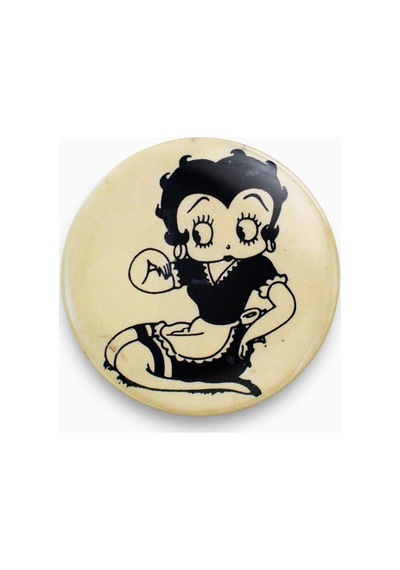 Ms Major Selection Betty Boop Figürlü Siyah Beyaz Rozet Genel