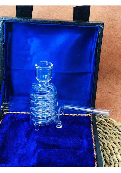 Cam Pipo Ayaklı Silindir Kutusunda