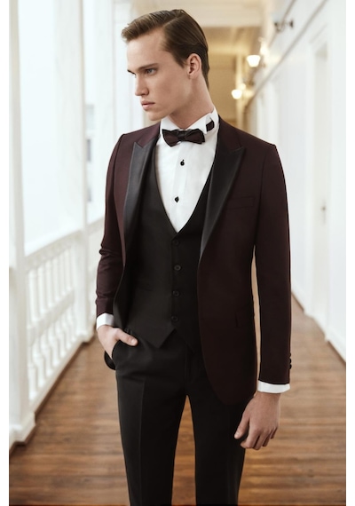 Efor Slim Fit Duble Manşet Ata Yaka Beyaz Damatlık Smokin Gömlek Gk 360 Beyaz