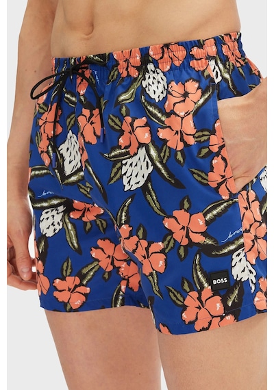 Boss Erkek Short 50508844 427 Mavi-turuncu Mavi-turuncu