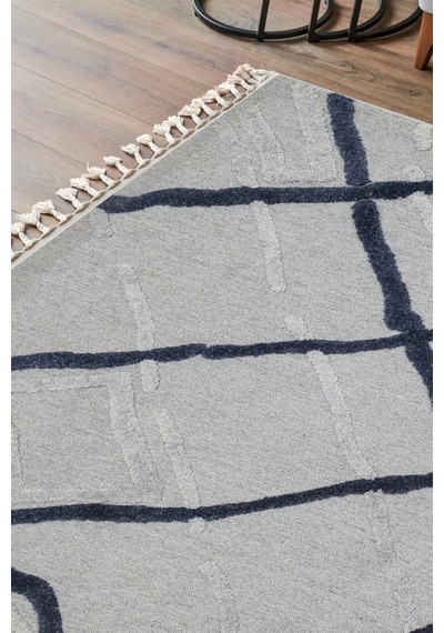 Eko Halı Terazzo Trz 03 Navy İskandinav Modern Halı