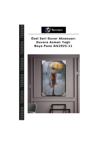 Özel Seri Duvar Aksesuarı Duvara Asmalı Yağlı Boya Pano Alk2925-11