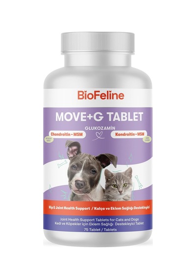 Biofeline Move+g Glucosamine Tablet Kedi Ve Köpekler İçin Eklem Ve Kas Desteği