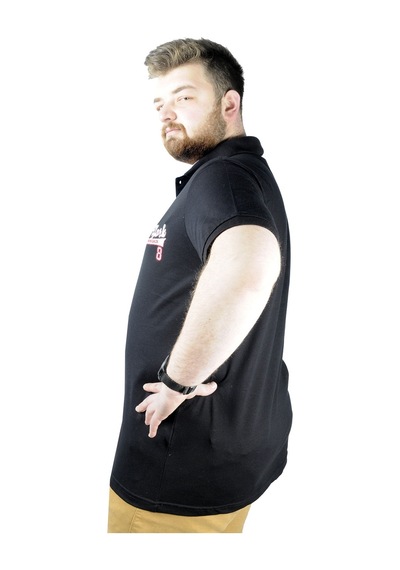 Mode Xl Erkek T Shirt Polo New York Throwback 22302 Siyah 001